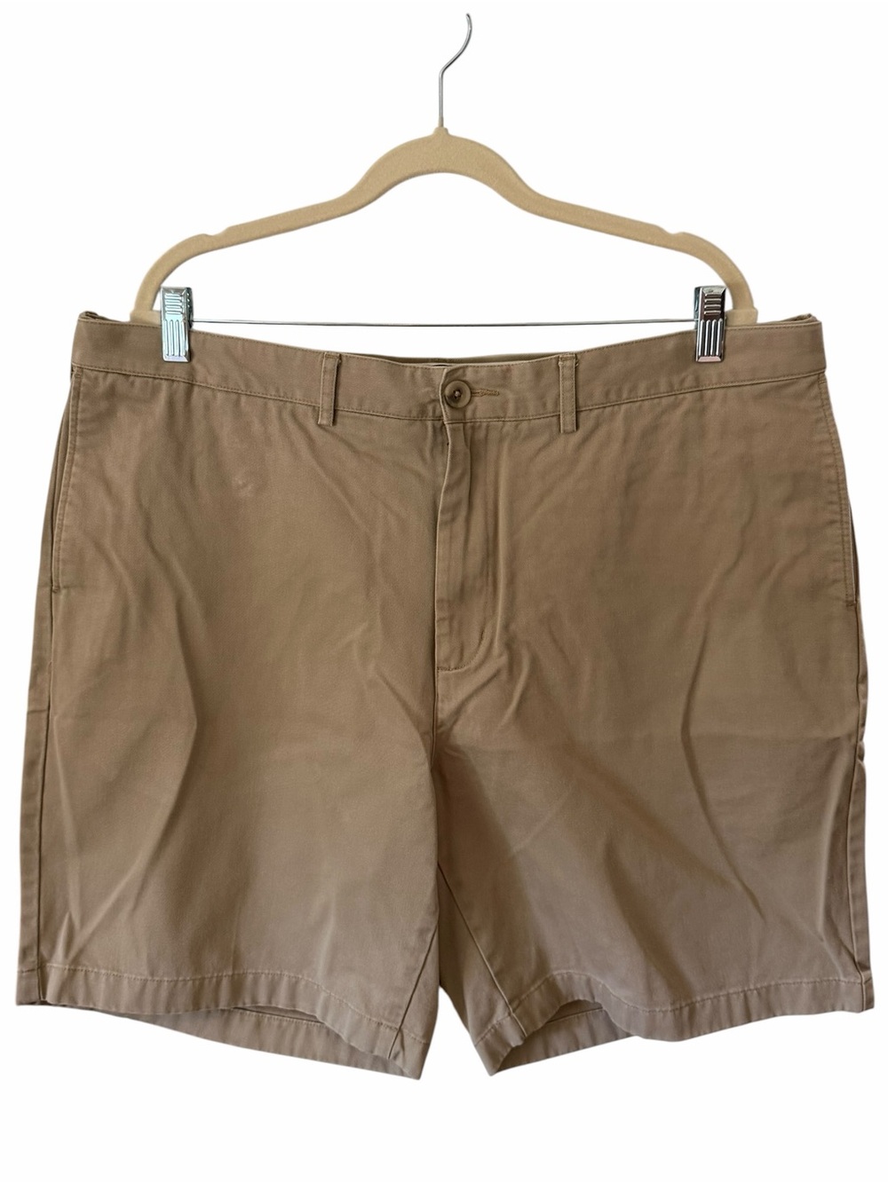 Lands’ End Traditional Fit Khaki Chino Shorts Men’s Size 40 Cotton Tan
